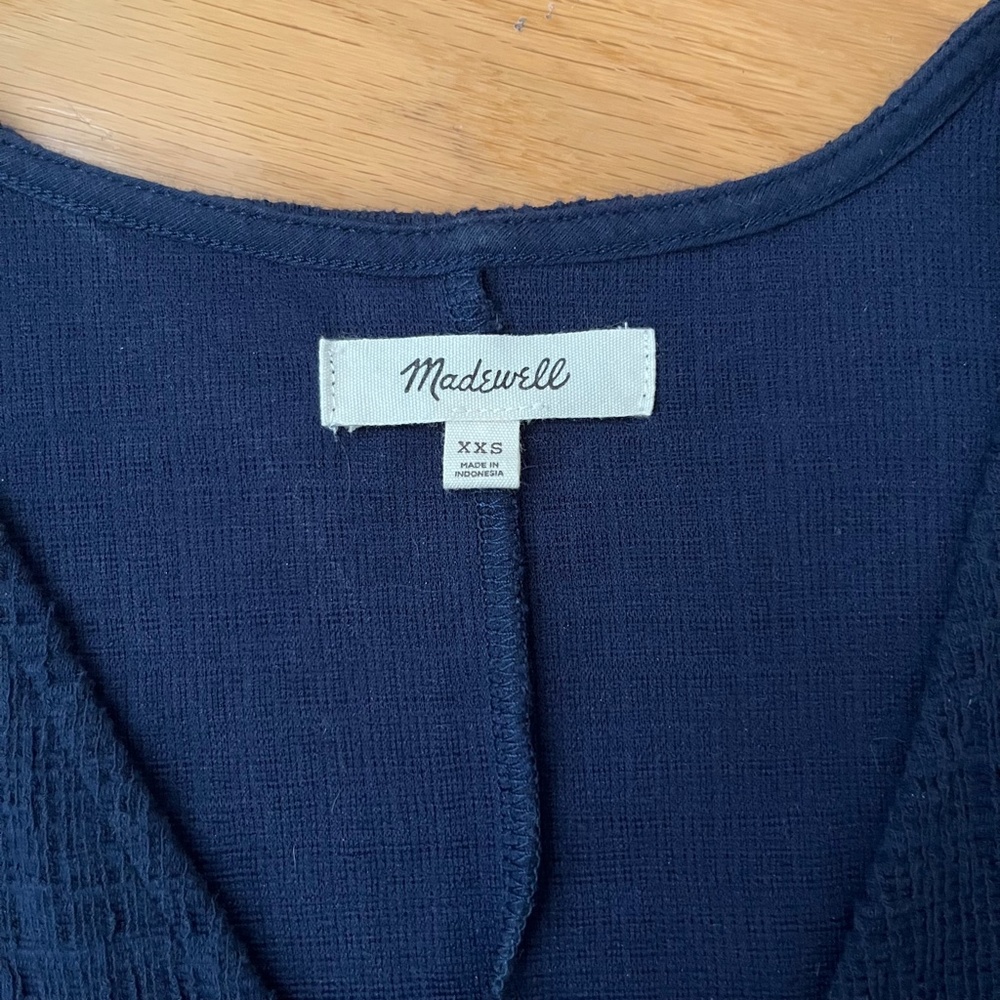 Madewell | Cross-Front Flutter-Sleeve Mini Dress - image 4